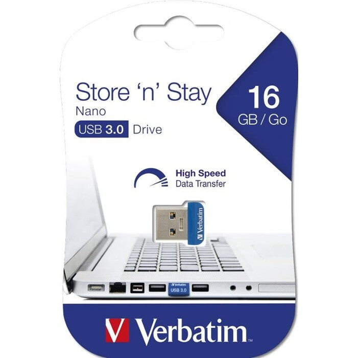 USB flash disk 16GB Verbatim Store&#39;n&#39;Stay Nano, 3.0 (98709)