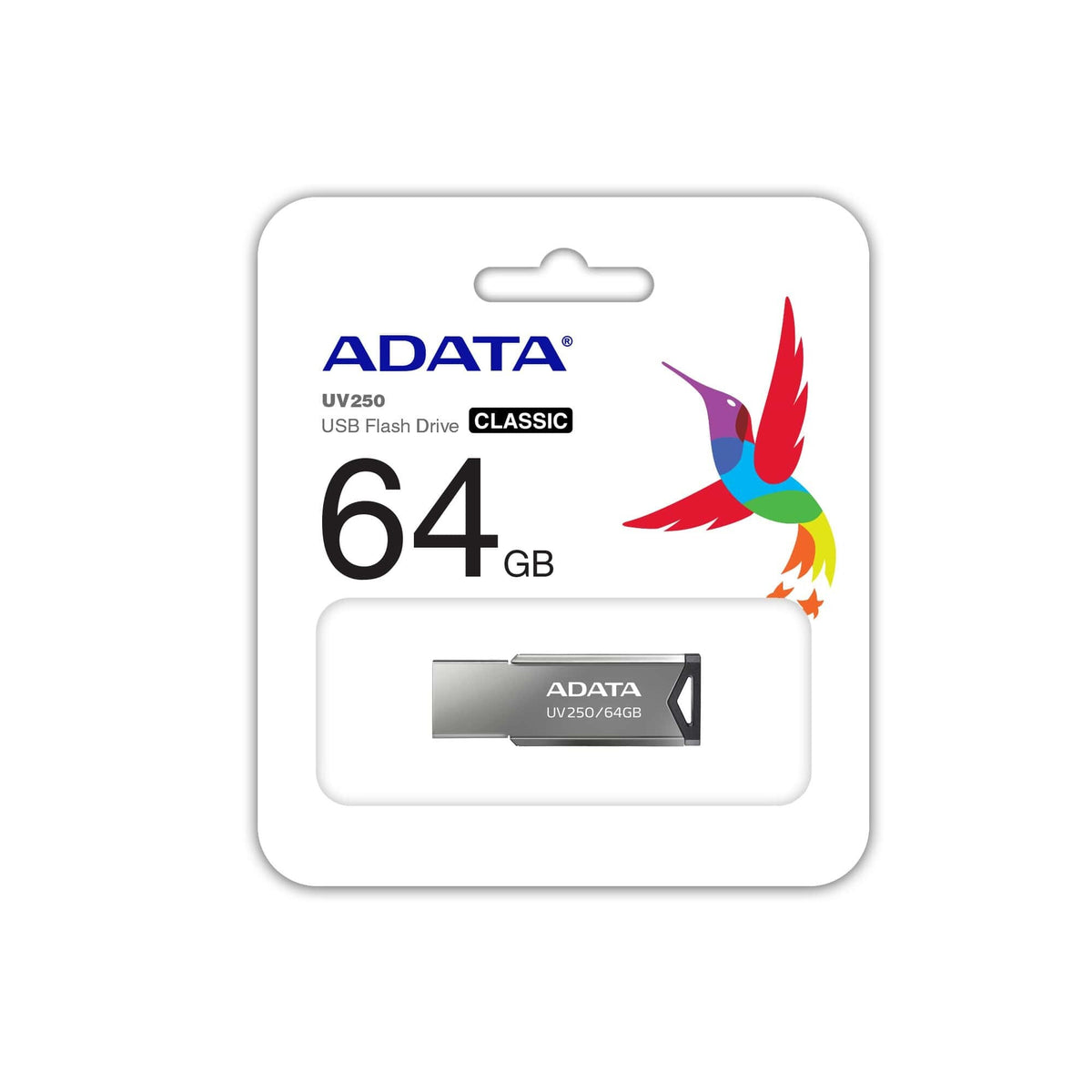 USB flash disk 64GB Adata UV250, 2.0 (AUV250-64G-RBK)
