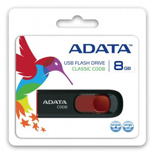 USB flash disk 8GB Adata C008, 2.0 (AC008-8G-RKD)
