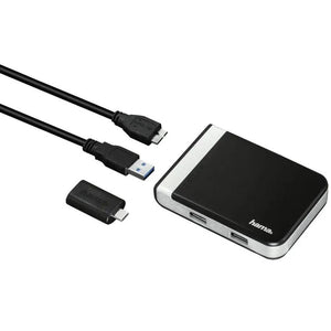 USB hub Hama 54546, čtečka karet, USB-C adaptér
