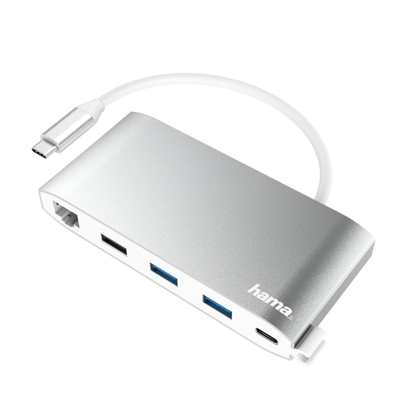 Levně Hama USB-C hub,Multiport,8 připojení,3xUSB-A,2xUSB-C,VGA,HDMI