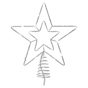 Vánoční hvězda Emos D1ZC01, studená bílá, 28cm