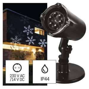 Vánoční dekorativní projektor Emos DCPC02, bílé vločky