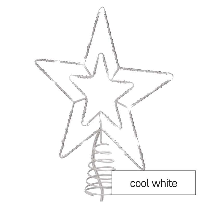 Vánoční hvězda Emos D1ZC01, studená bílá, 28cm