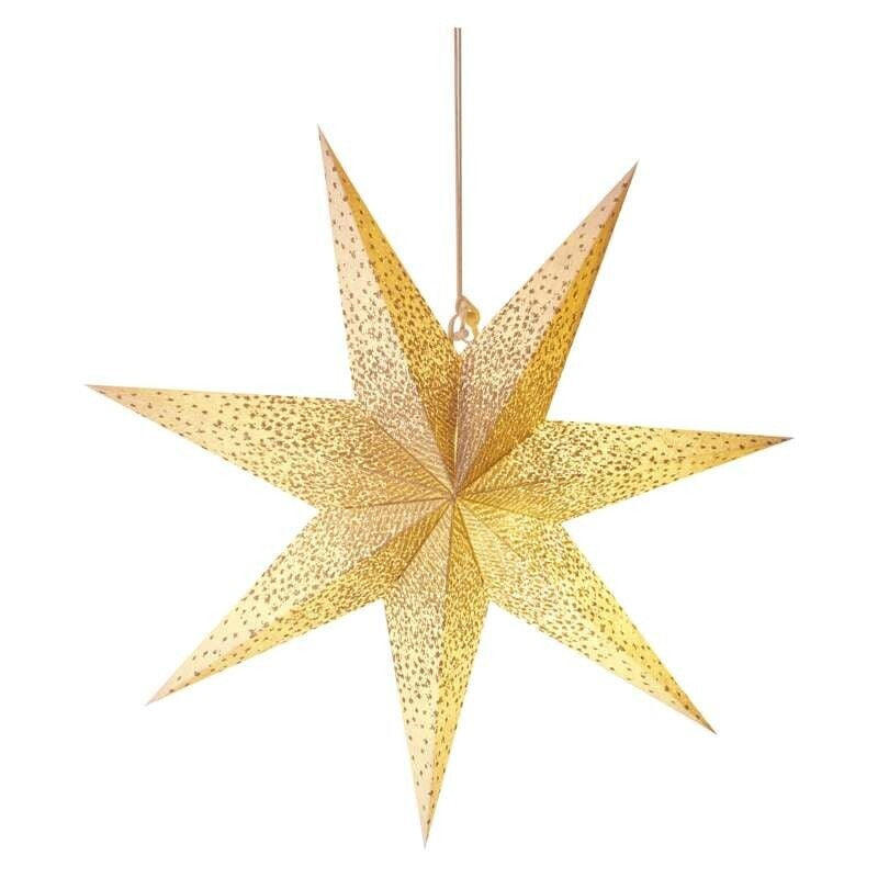 Vánoční hvězda Emos DCAZ08, papírová, stříbrná, 60cm