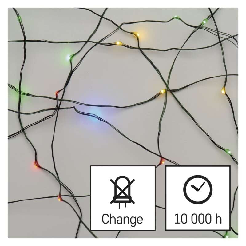Vánoční osvětlení Emos D3AM02, nano, multicolor, 7,5m