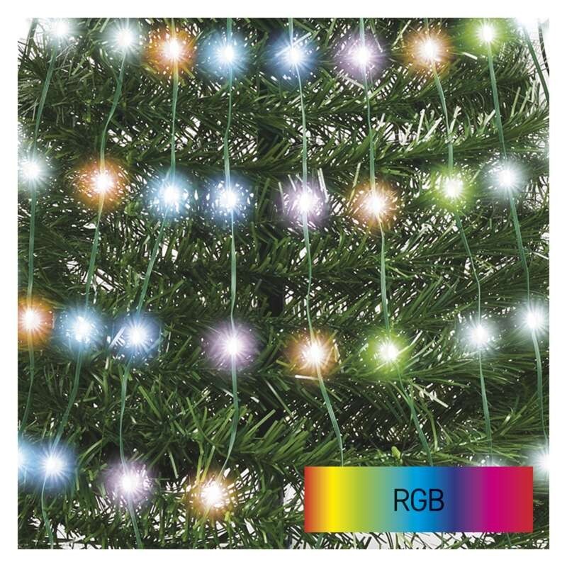 Vánoční osvětlení Emos D5AA02, RGB, 1,5m