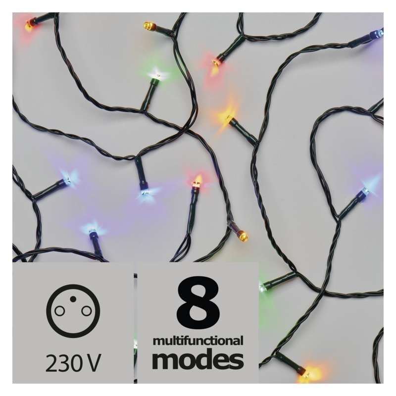 Vánoční osvětlení Emos ZY2014, studená bílá, volba barvy, 10 m