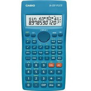 Vědecká kalkulačka Casio FX200 Plus, 181 funkcí, modrá