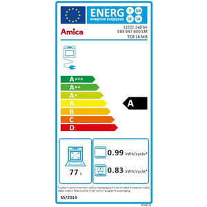 Vestavná trouba Amica TEB 16 MB, 77 l, A