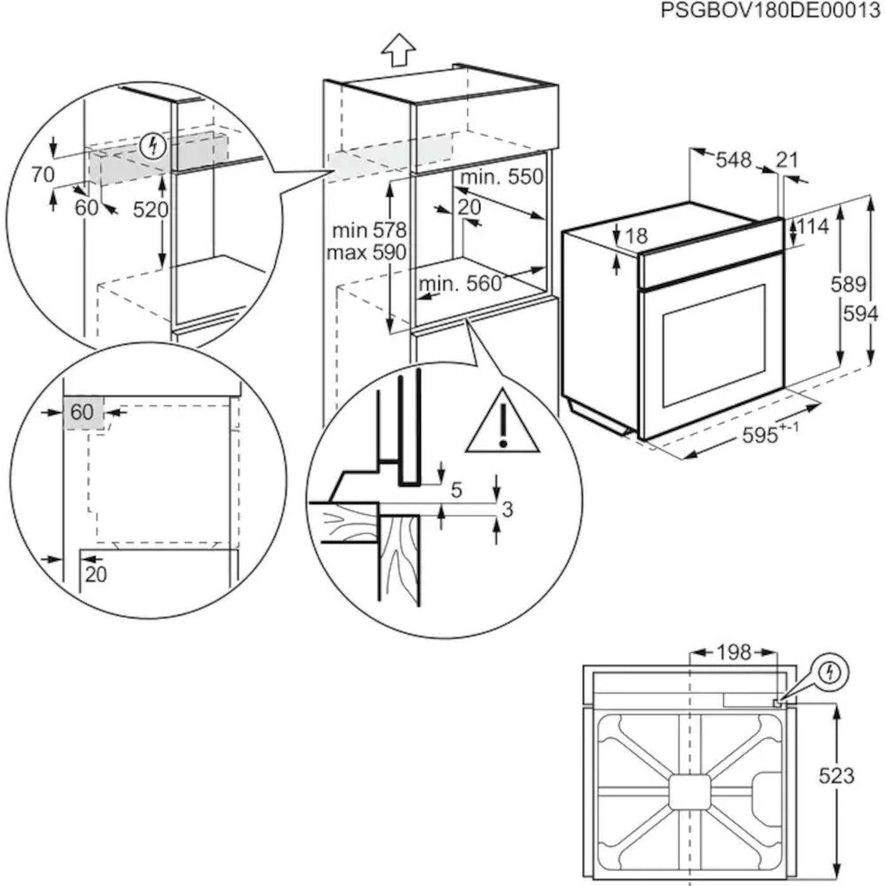 Vestavná trouba Electrolux 600 PRO SteamBake EOD5H70X