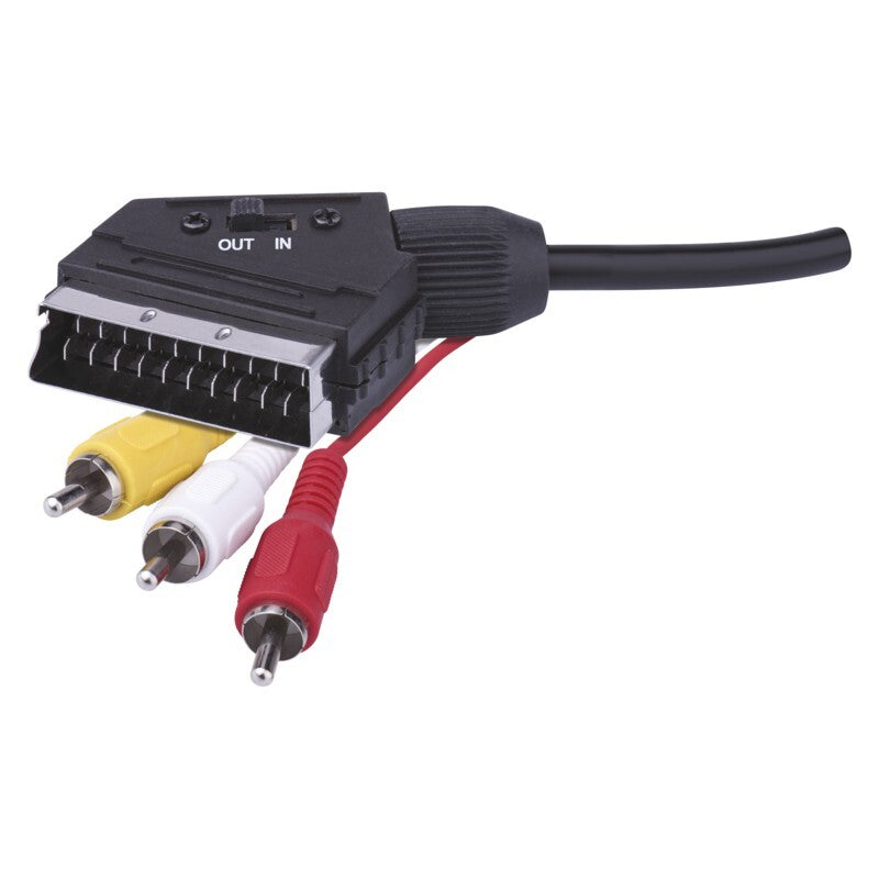 AV kabel Emos SB2101, 3xscart/cinch, 1,5m