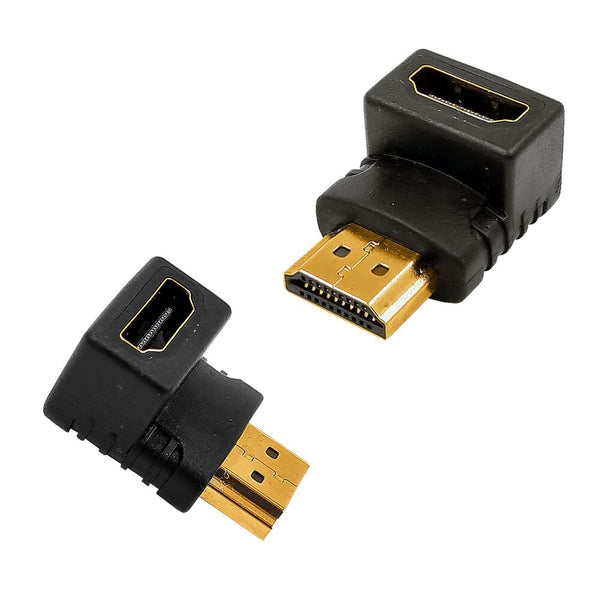 Levně Redukce MK Floria HDMI/HDMI Female-Male. kolmá 90 stupňů