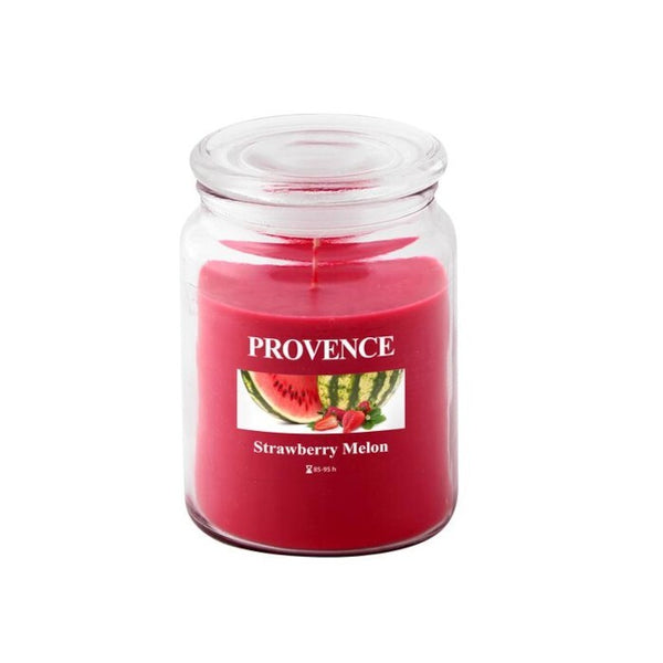Levně Vonná svíčka ve skle Provence Jahoda a meloun, 510g