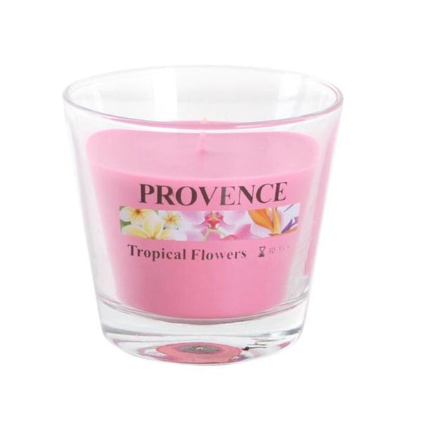 Levně Vonná svíčka ve skle Provence Tropické květy, 140g