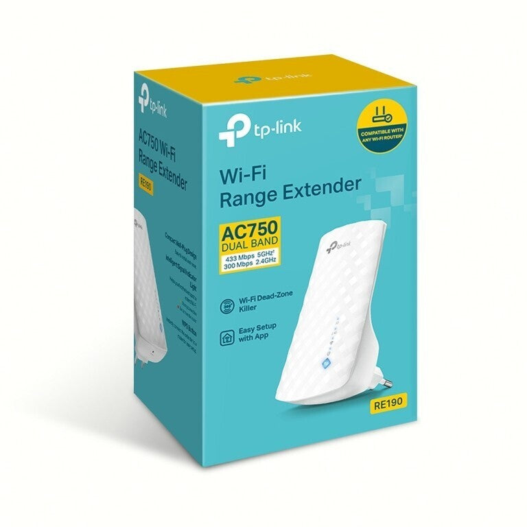 WiFi extender TP-Link RE190, AC750 POUŽITÉ, NEOPOTŘEBENÉ ZBOŽÍ