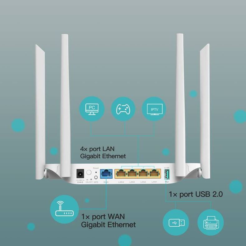WiFi router Strong 1200S, AC1200 ROZBALENO