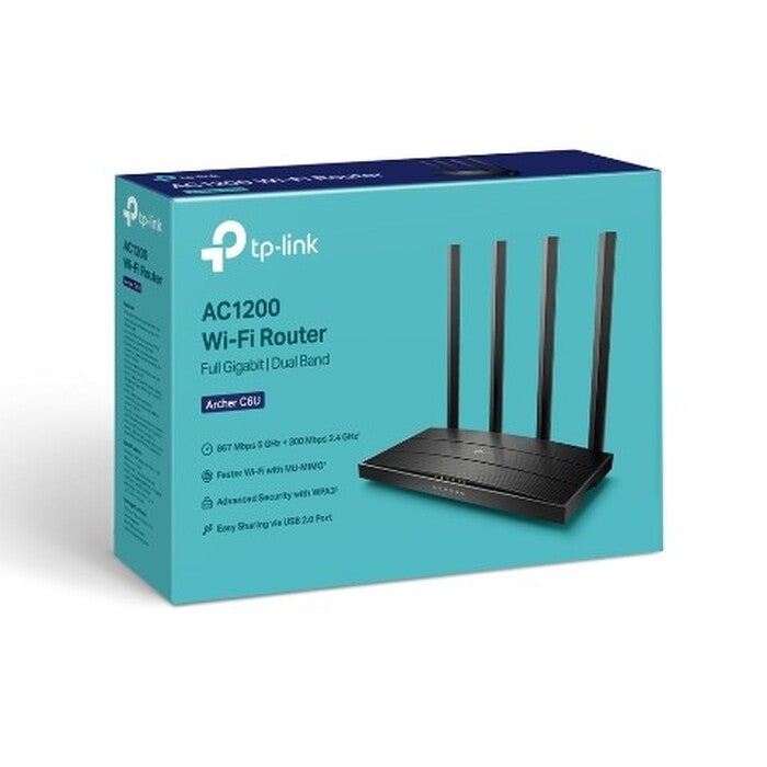 WiFi router TP-Link Archer C6U, AC1200