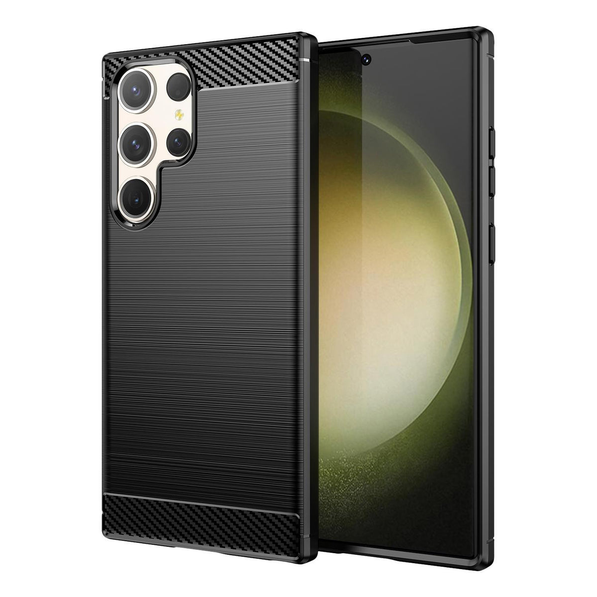 Zadní kryt pro Samsung Galaxy S23 Ultra 5G, Carbon, černá