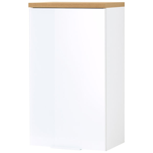 Levně Koupelnová skříňka Melina závěsná (39x69x27 cm, dub / bílá)