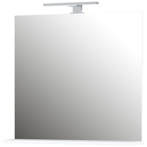 Koupelnové zrcadlo Anesi (76x75x15 cm, bílá)