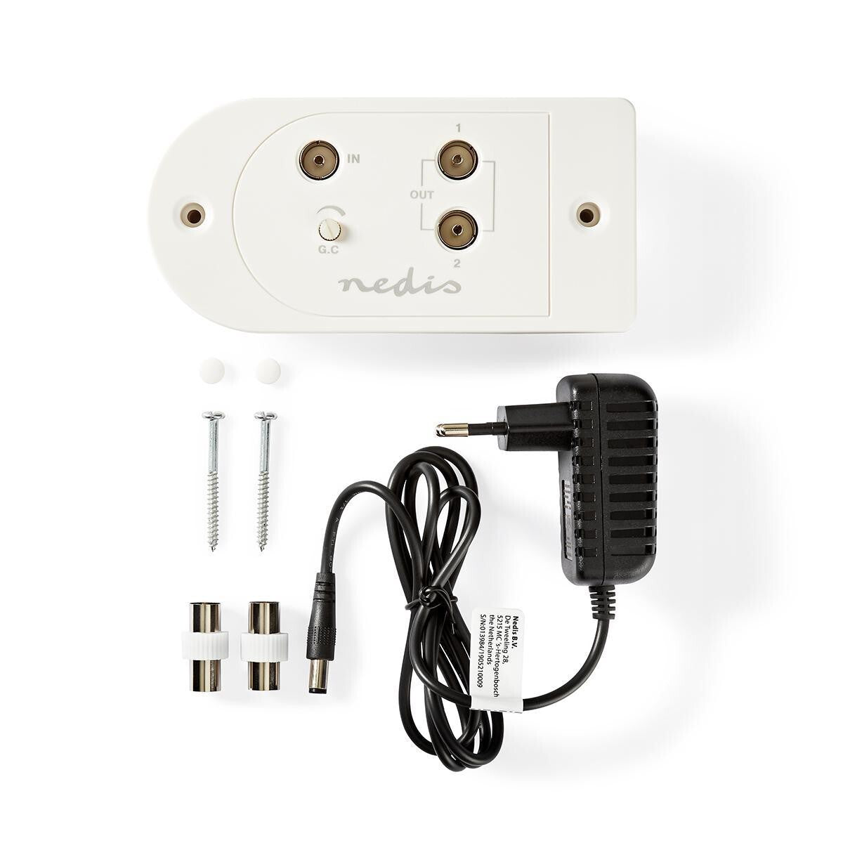 Zesilovač TV signálu Nedis SAMP40125WT, 25dB